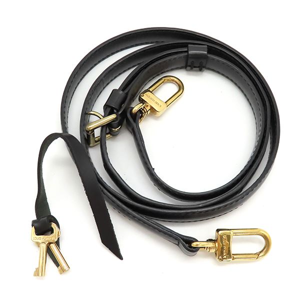 Louis Vuitton 2way Bag Monceau Epi Leather Black Gold Hardware Black Handbag