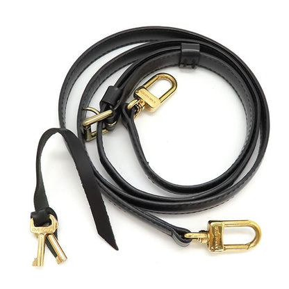 Louis Vuitton 2way Bag Monceau Epi Leather Black Gold Hardware Black Handbag