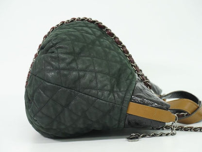 Authentic Chanel In The Mix Coco Mark 2WAY Shoulder Bag Tote Bag Sparkle