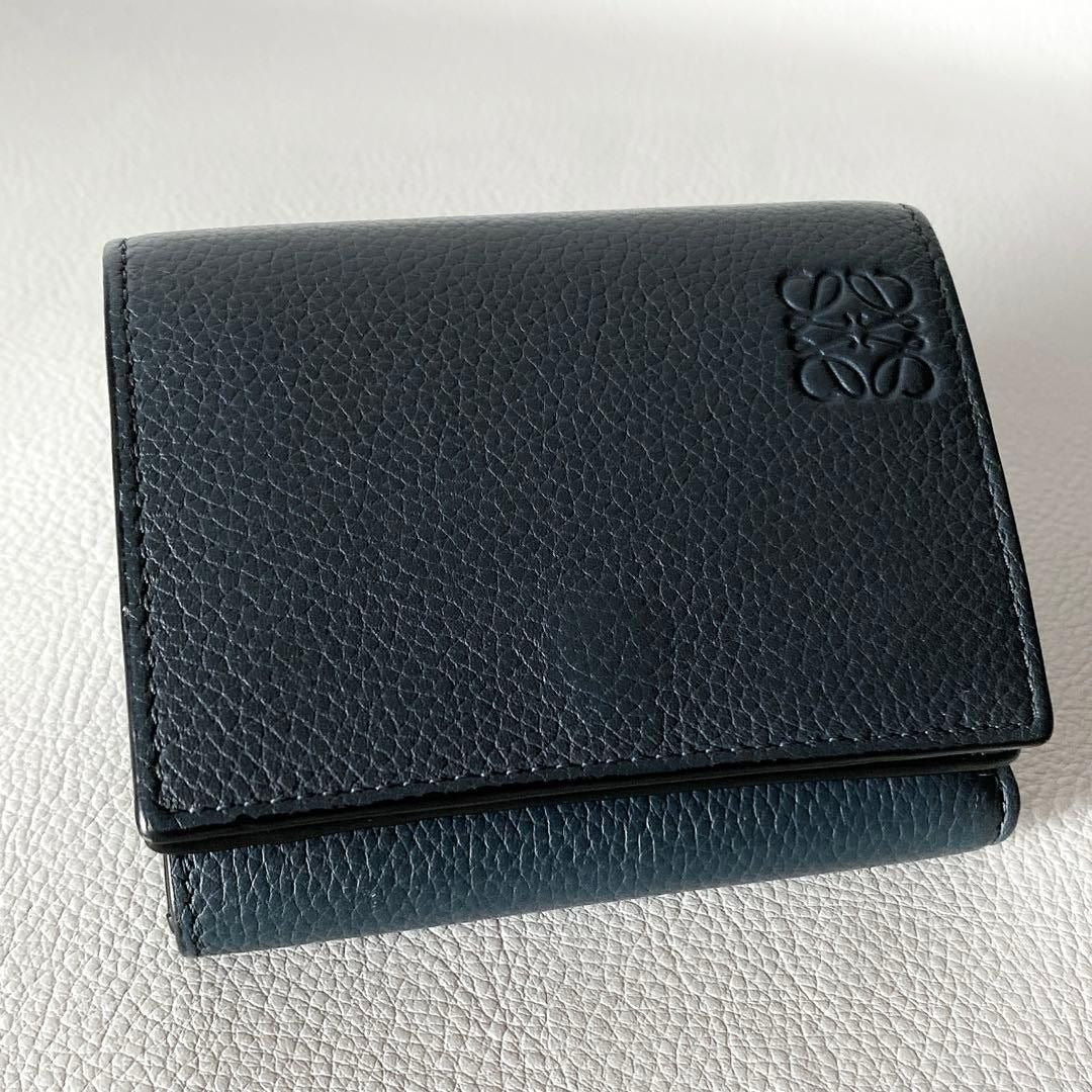 Loewe Trifold Wallet Dark Blue