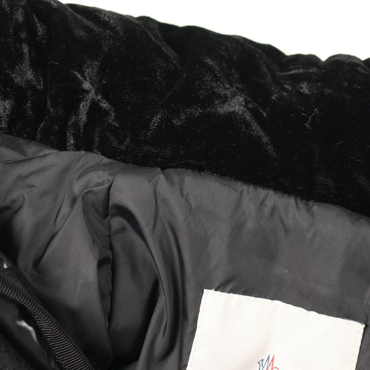 Moncler Down Jacket Emily Wool Nylon Coat — view 6