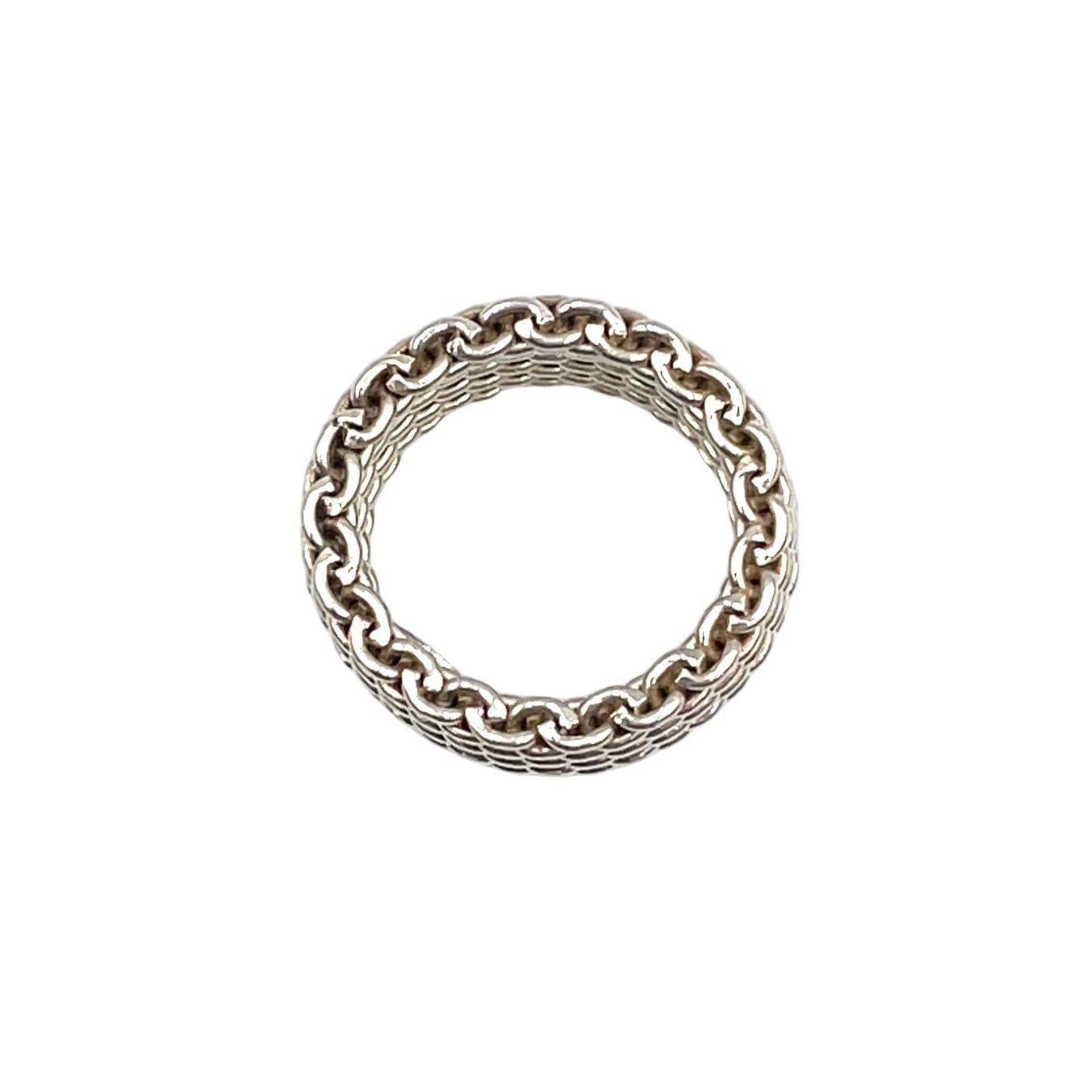 Tiffany & Co Somerset Mesh Silver Ring — view 2