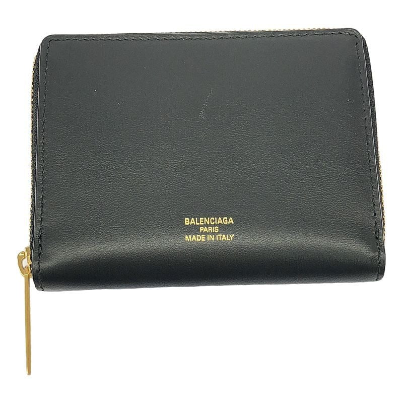 Balenciaga Coin Case Mini Wallet Black