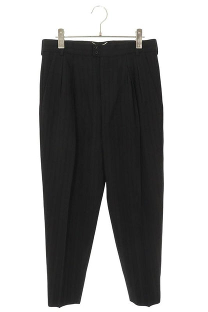 Saint Laurent Paris 679248 Y1e07 2-tuck Striped Slack Long Pants Men 44