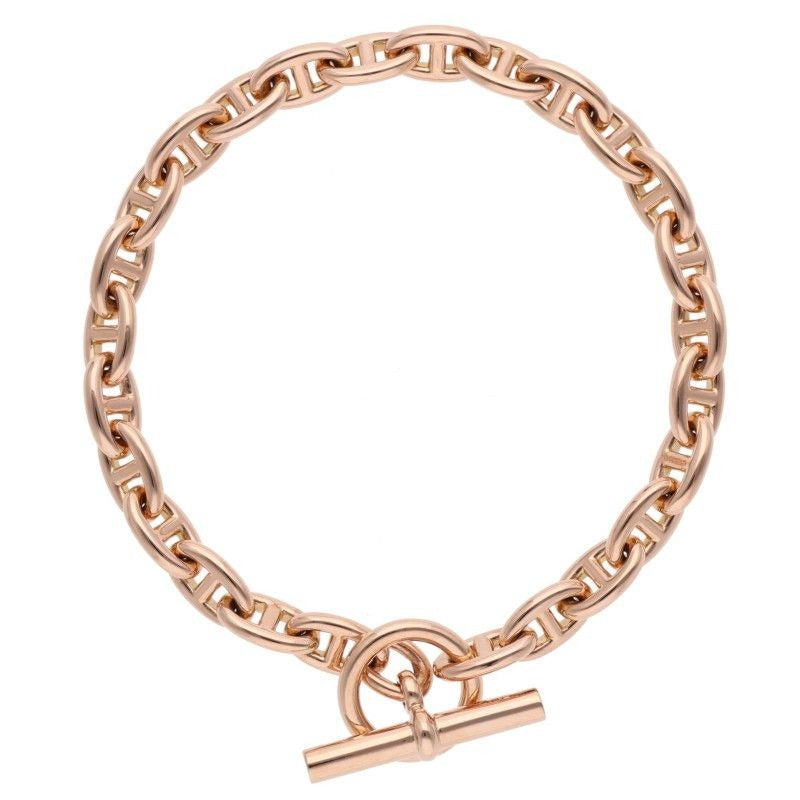 Hermes Chaine D'ancre TPM Pink Gold Bracelet