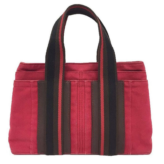 Hermes Trocao Horizontal PM Tote Bag Canvas Red