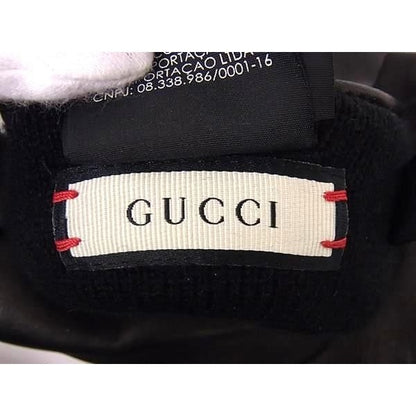 Gucci GG Marmont Lambskin Gloves Size 7 1/2 Black Aw1911 — view 3