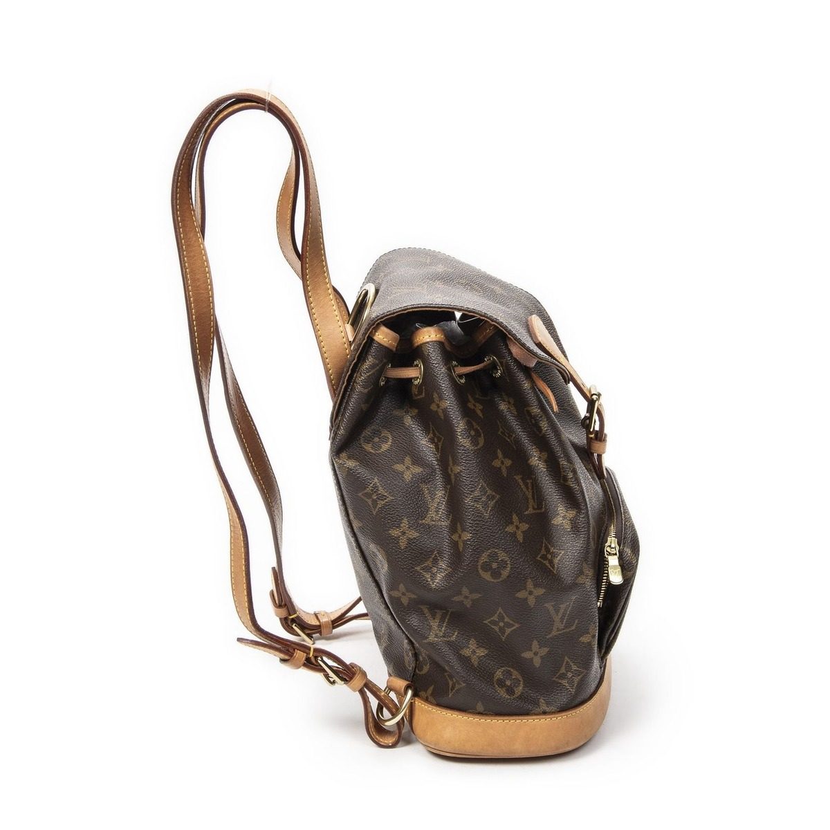 Louis Vuitton Montsouris Brown Monogram Canvas Shoulder Bag — view 4