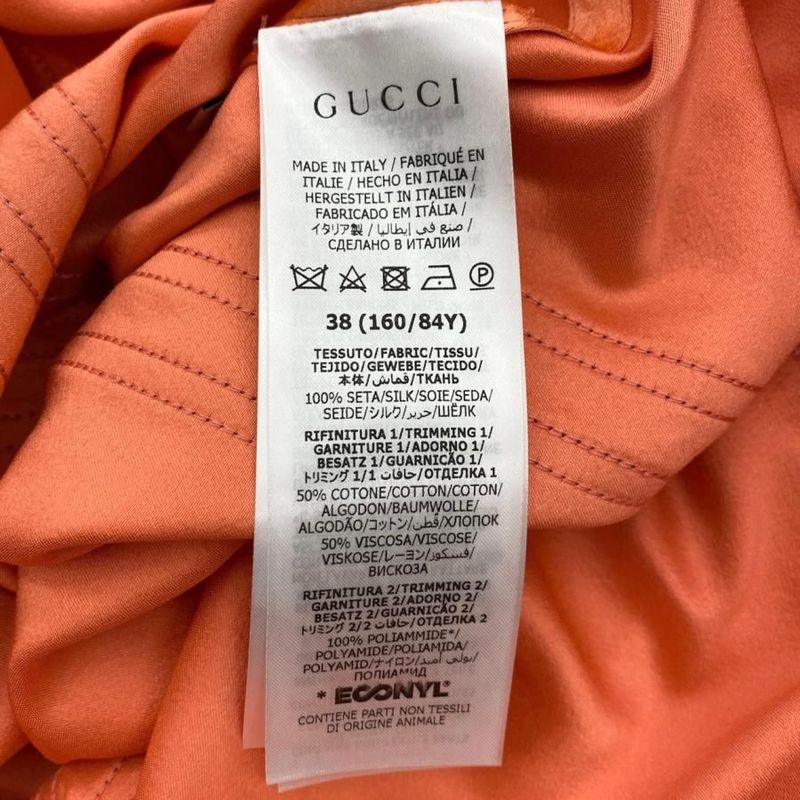 Gucci X Adidas Collaboration Long Sleeve Shirt Ruffle Dress 723272 38 Size Line