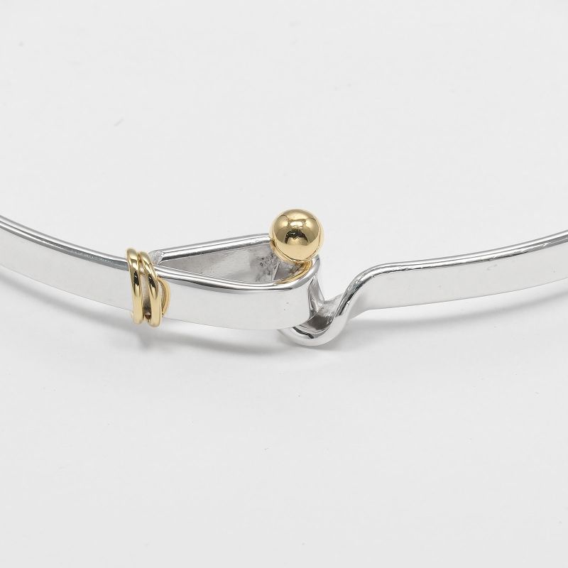 Tiffany & Co Love Knot 925 Silver And 18K Yellow Gold Ladies 12g Bracelet