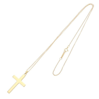 Tiffany & Co 18K Yellow Gold Cross Necklace Men's 18inch