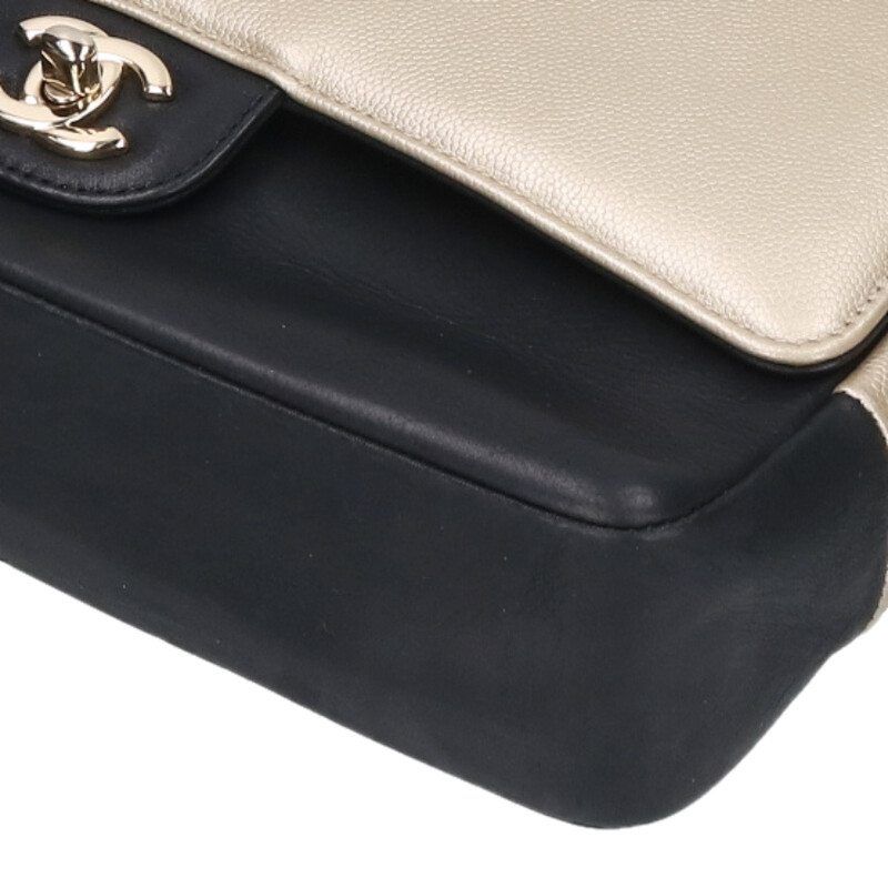 Chanel Classic Bicolor Double Flap Shoulder Bag For Men