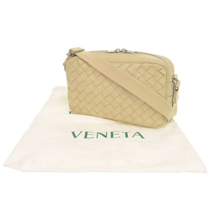 Bottega Veneta Intrecciato Leather Beige Shoulder Bag 1343 Bottega Veneta