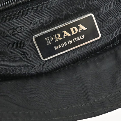 Prada Shoulder Bag Nylon Leather Black 87ka725