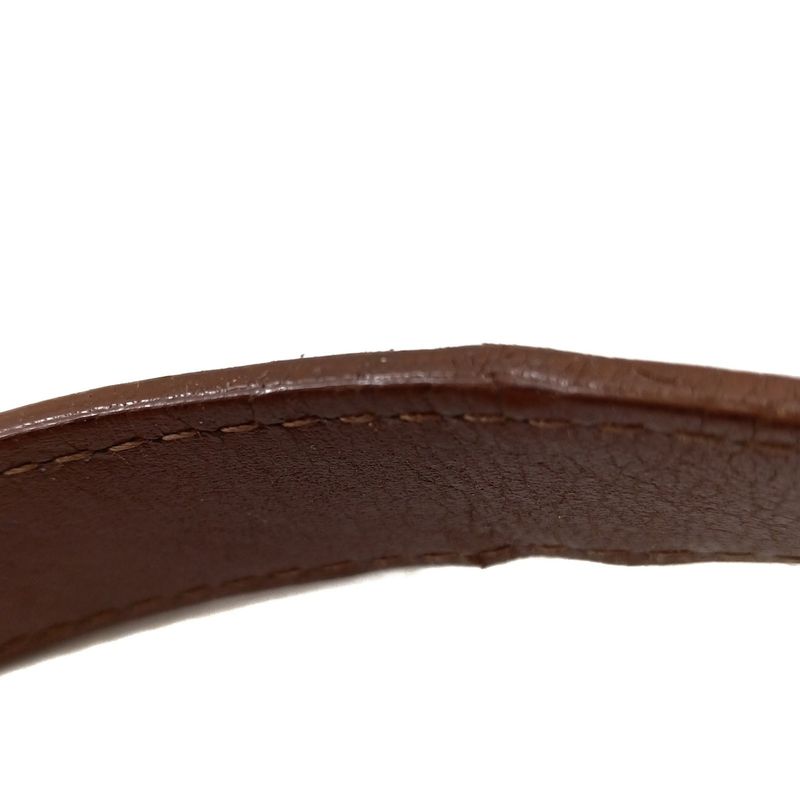 Yvessaint Laurent Shoulder Bag - Dark Gray And Brown Drawstring Shape Leather