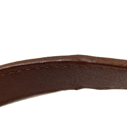 Yvessaint Laurent Shoulder Bag - Dark Gray And Brown Drawstring Shape Leather