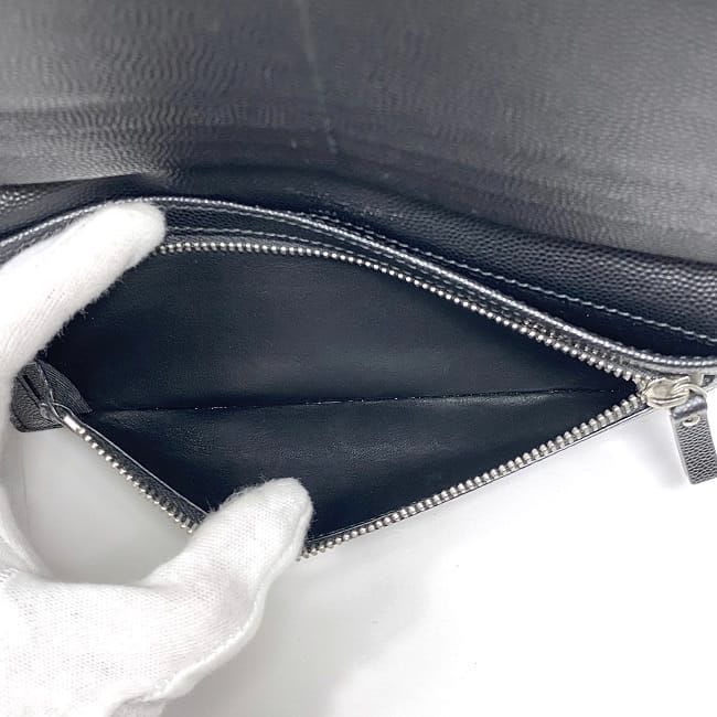 Saint Laurent Folding Long Wallet Black Tgn
