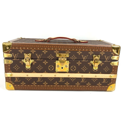 Louis Vuitton Trunk Coffret Chien Pagne Monogram Canvas Brown