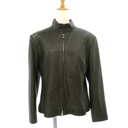 Loewe Leather Jacket Khaki 48