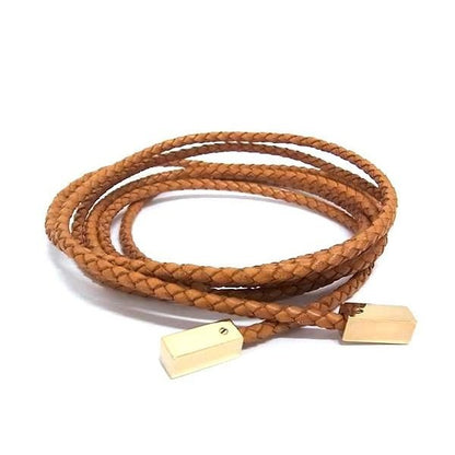 Louis Vuitton Santure VVN Tresse Rope Belt With Cord Brownish