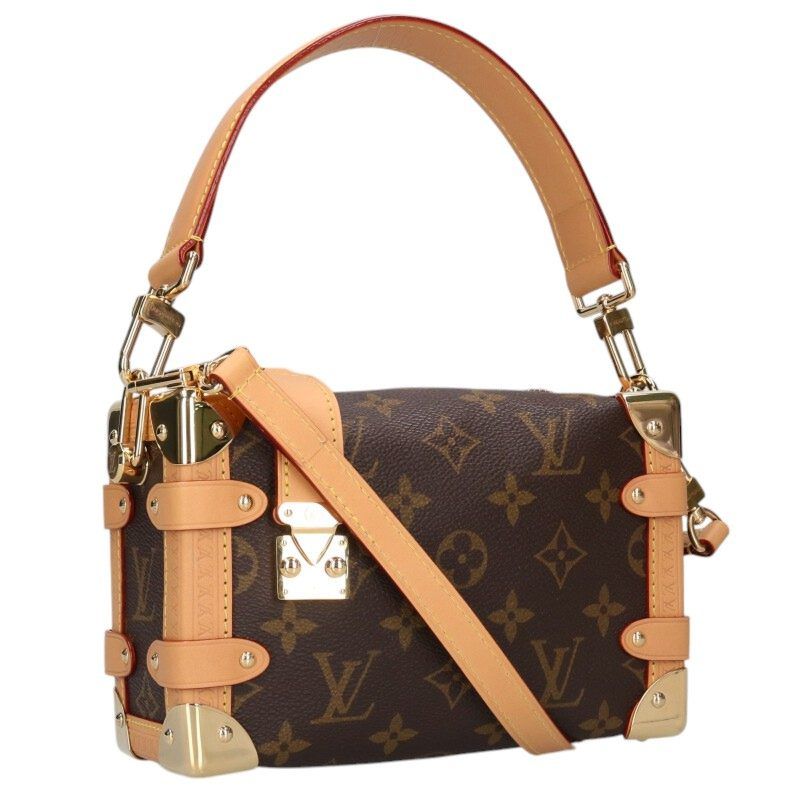 Louis Vuitton M46815 Side Trunk Monogram 2WAY Shoulder Bag Ladies PM
