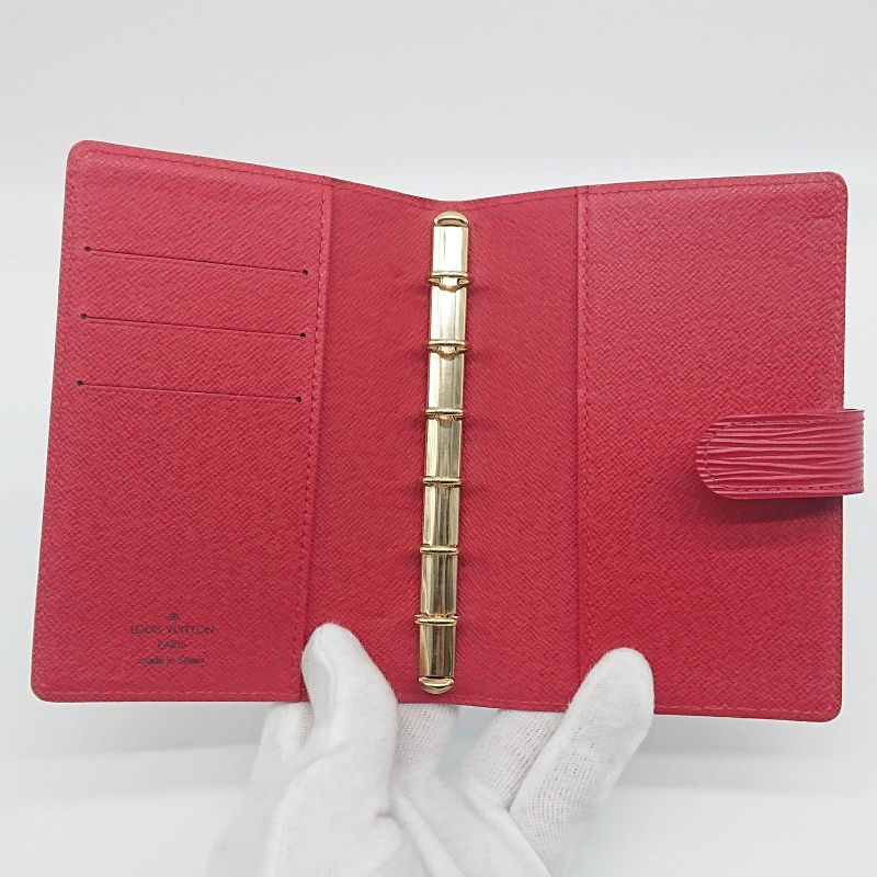 [unused] Louis Vuitton Agenda PM Epi Red Gold