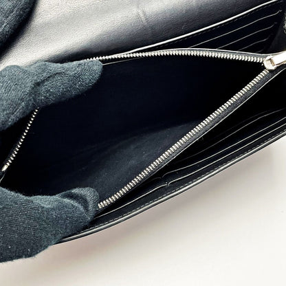 Celine Trotter Large Multi-Function Wallet 108753apm Black Long Wallet