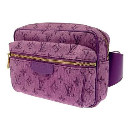 Louis Vuitton M44624 Monogram Denim Bum Bag Outdoor Purple 387337 Body Bag