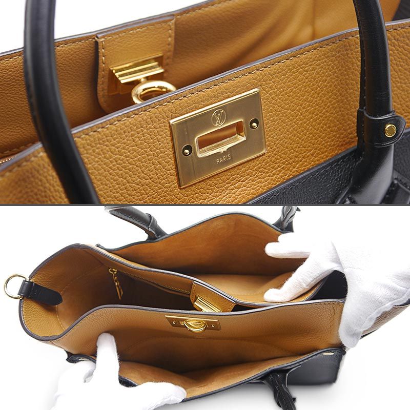 Louis Vuitton On My Side MM M53823 Noir Black 2WAY Tote Bag