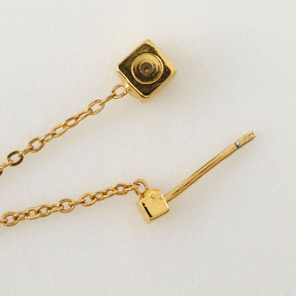 Celine Triomphe Lariat Gold Plated Ladies 6.6g Earrings