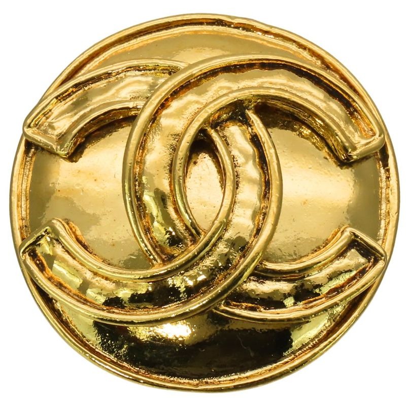 Chanel Brooch Coco Mark Metal Gold Plated Accessories