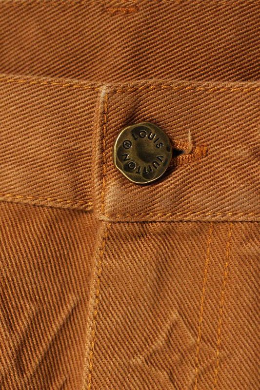 Louis Vuitton Rm212 G98 Hld60w Monogram Carpenter Denim Pants Men's 32