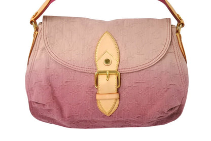 Louis Vuitton Sunray Handbag Monogram Denim Leather Pink Gradient — view 2