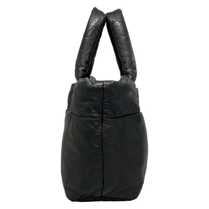 Chanel Tote Bag Coco Cocoon PM Black Lambskin