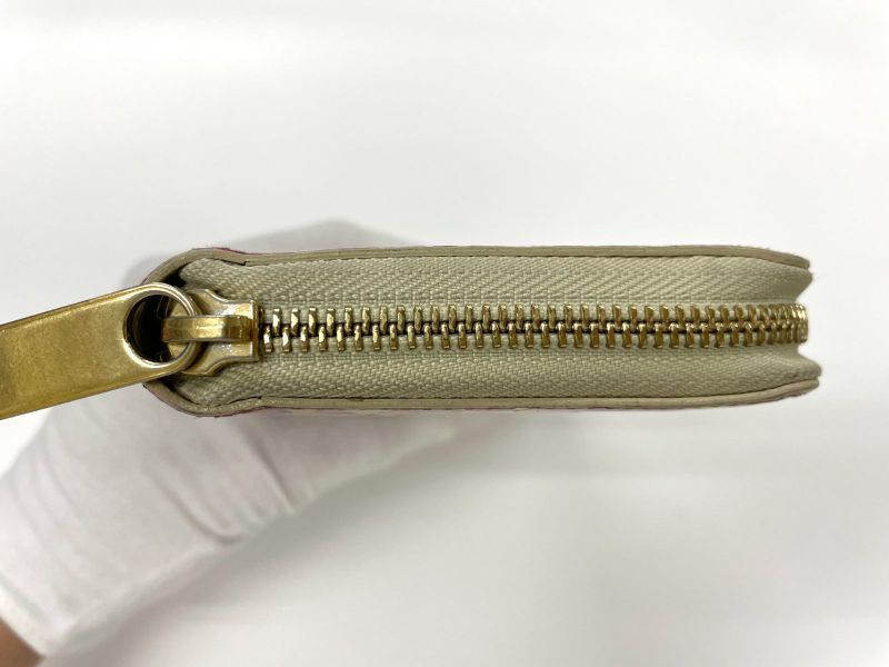 Louis Vuitton Vernis Zippy Wallet Leopard M91476 Bronze Colailles Made In Spain