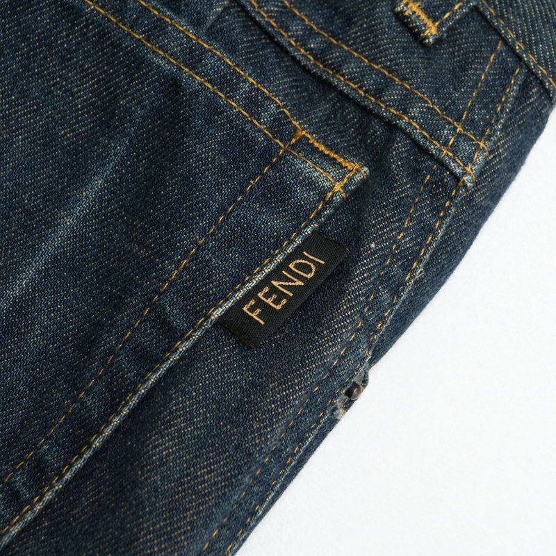 Fendi Vintage Denim Pants Size 27" Tapered Jeans 20240808 Ra0807