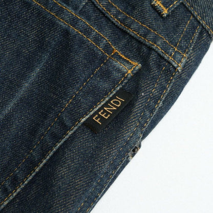 Fendi Vintage Denim Pants Size 27" Tapered Jeans 20240808 Ra0807