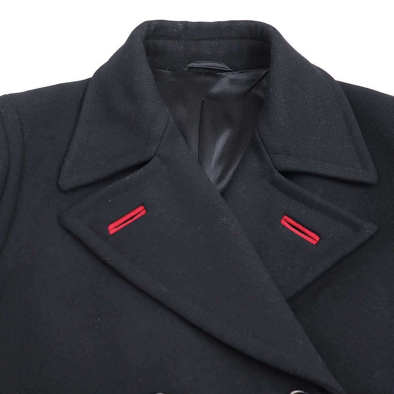 Louis Vuitton Wool P-Coat Black 48