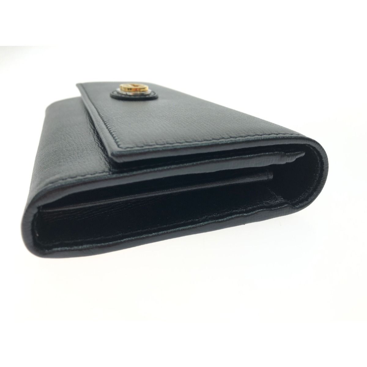 Gucci Women's Long Wallet Interlocking G Marina Leather 598531 Black
