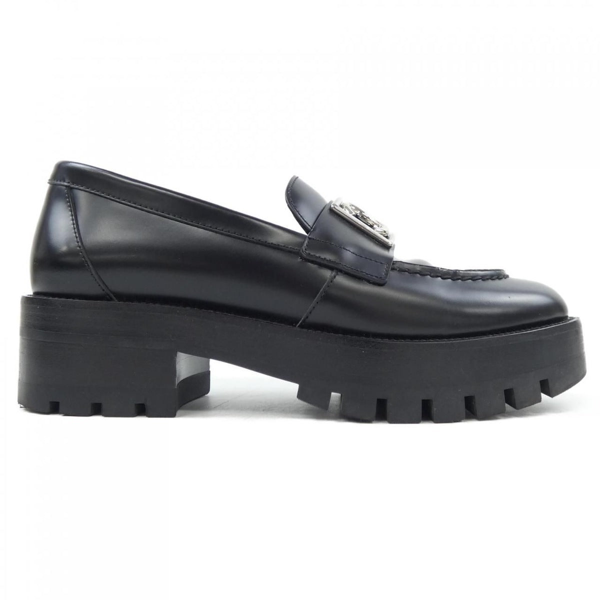 Chanel Loafers Shoes Calfskin Black