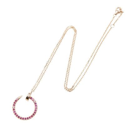 Cartier Necklace Juste Un Clou Ruby 39 18k Pink Gold — view 2