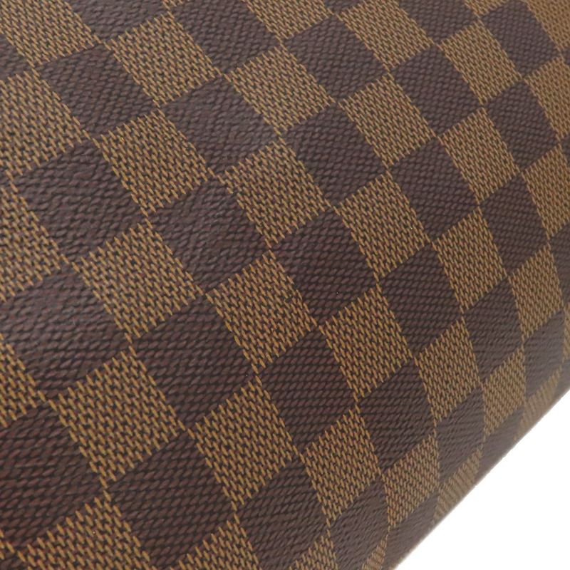 Louis Vuitton Handbag Speedy 30 Damier Canvas Damier Ebene Gold Hardware Brown
