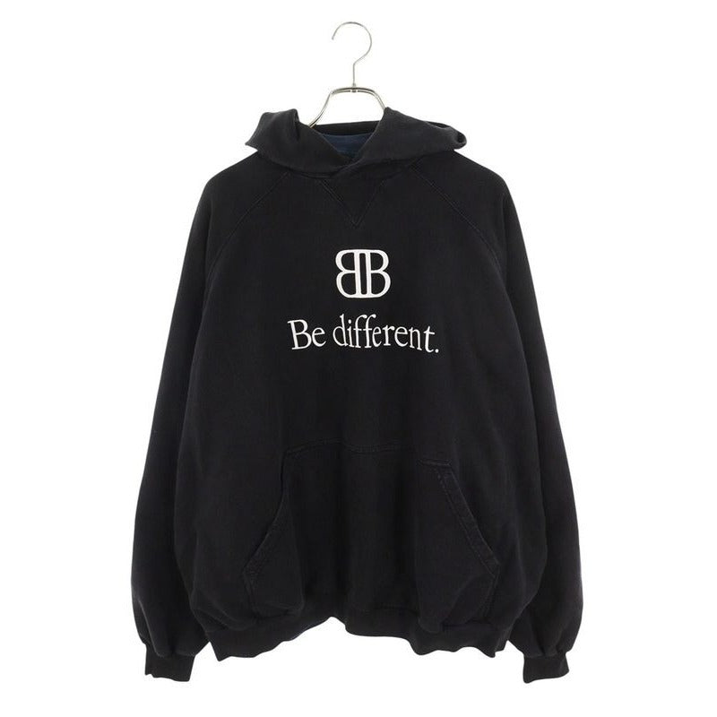 Balenciaga 720406 Tnvv1 BB Be Different Print Layered Hoodie Men's 2