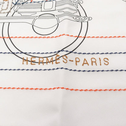 Hermes Scarf Carre 90 Exlibris Brode Sangle 25 SS Silk — view 2