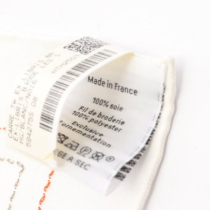 Hermes Scarf Carre 90 Exlibris Brode Sangle 25 SS Silk — view 3