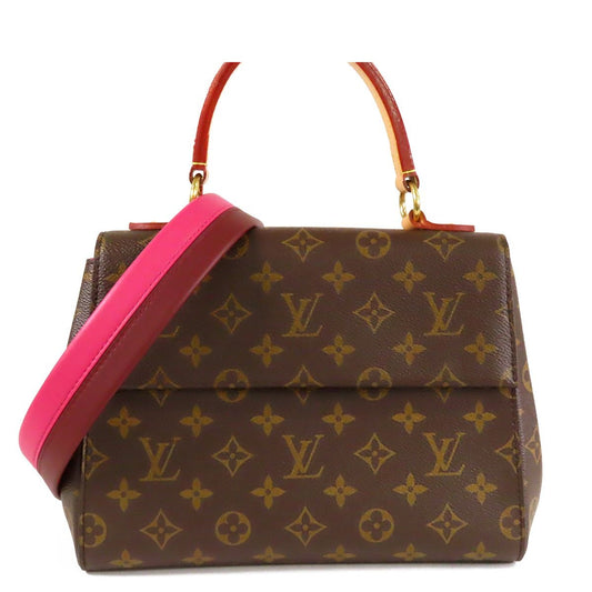 Louis Vuitton Cluny BB Rose Monogram Canvas 2-Way Shoulder Bag