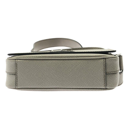 Prada Triangle Logo Saffiano Leather Shoulder Bag - Men's