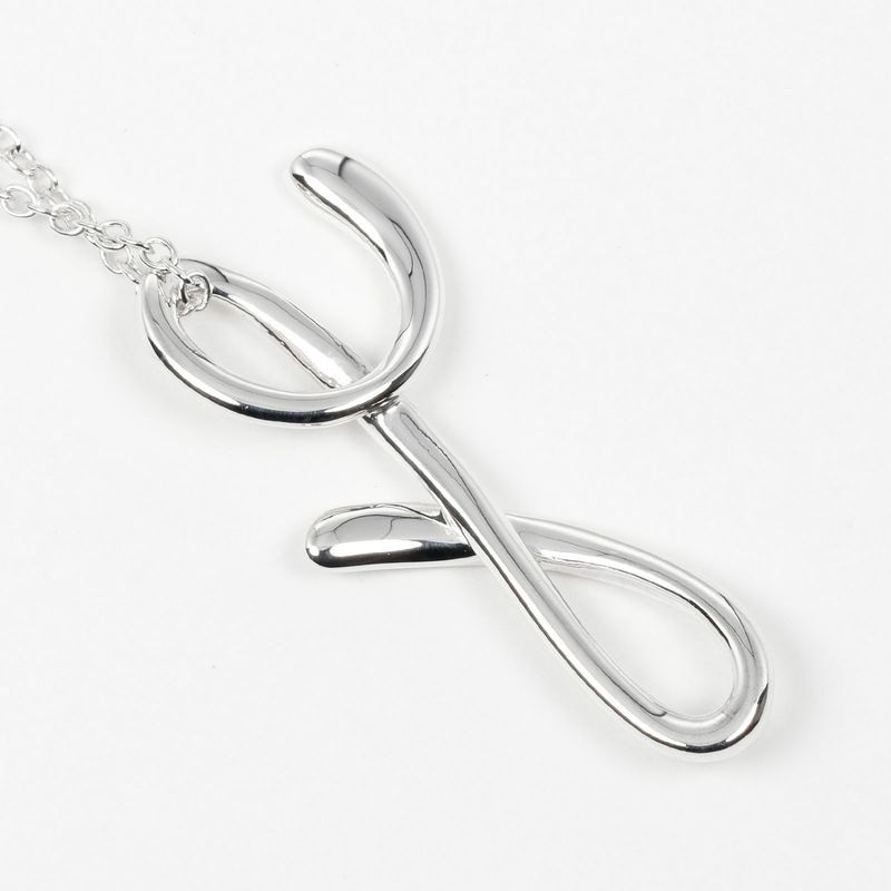 Tiffany & Co Letter Y Initial Y Silver 925 Ladies 2.35g Necklace
