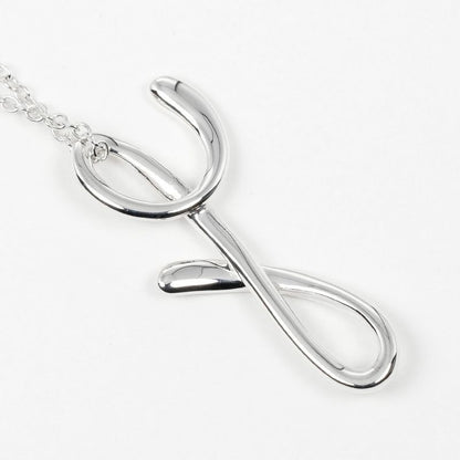 Tiffany & Co Letter Y Initial Y Silver 925 Ladies 2.35g Necklace