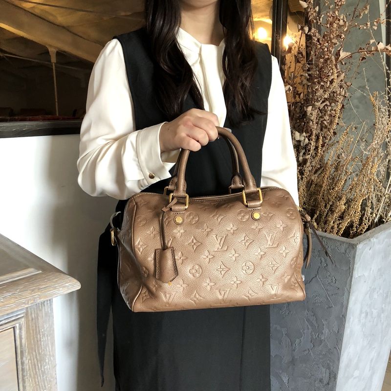 Louis Vuitton Speedy 25 Bandouliere M41019 Shoulder Bag Monogram Empreinte
